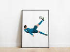 Cristiano Ronaldo Overhead Kick Real Madrid Poster - KDDesigns6