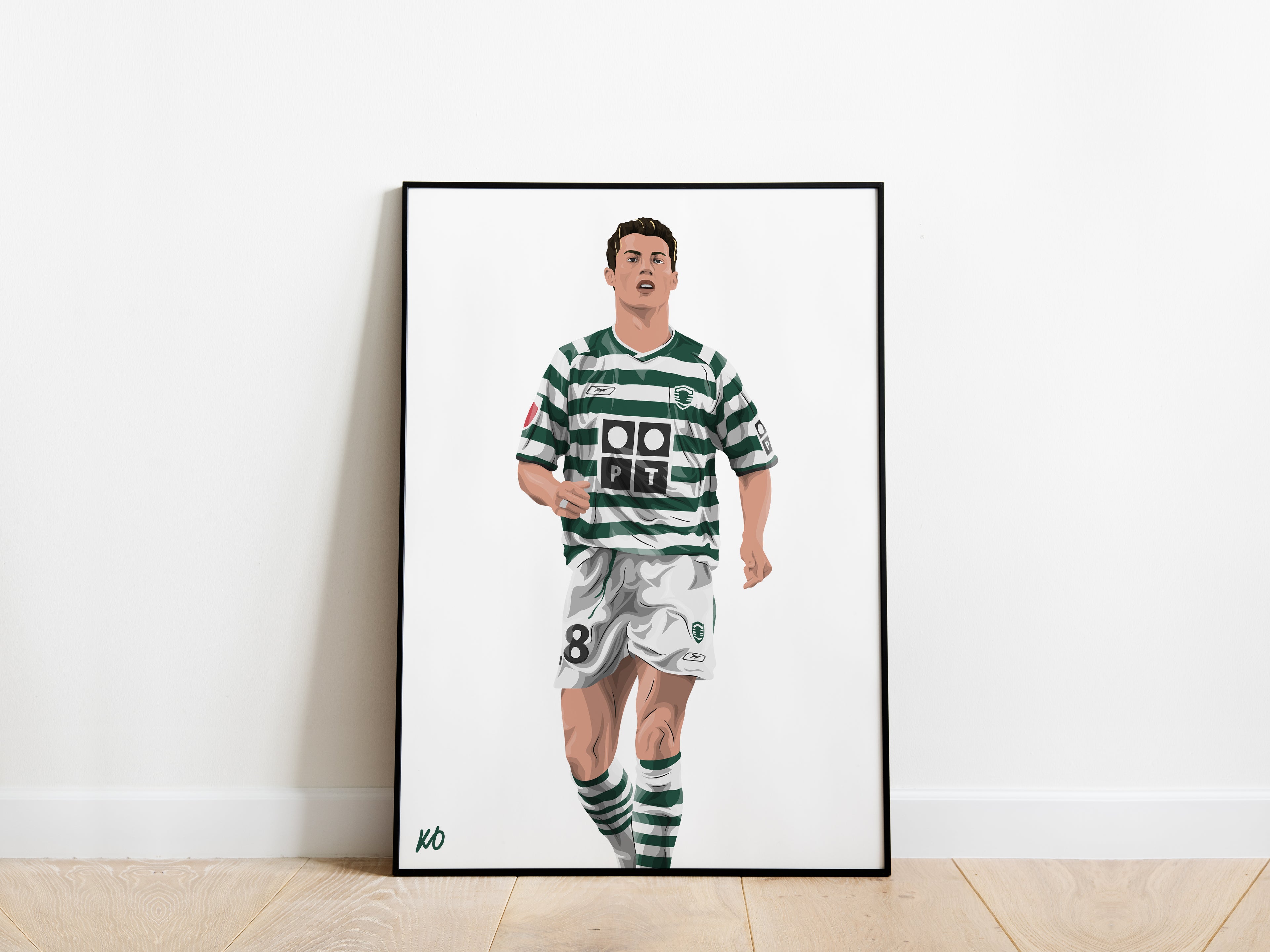 Cristiano Ronaldo Sporting CP Poster - KDDesigns6