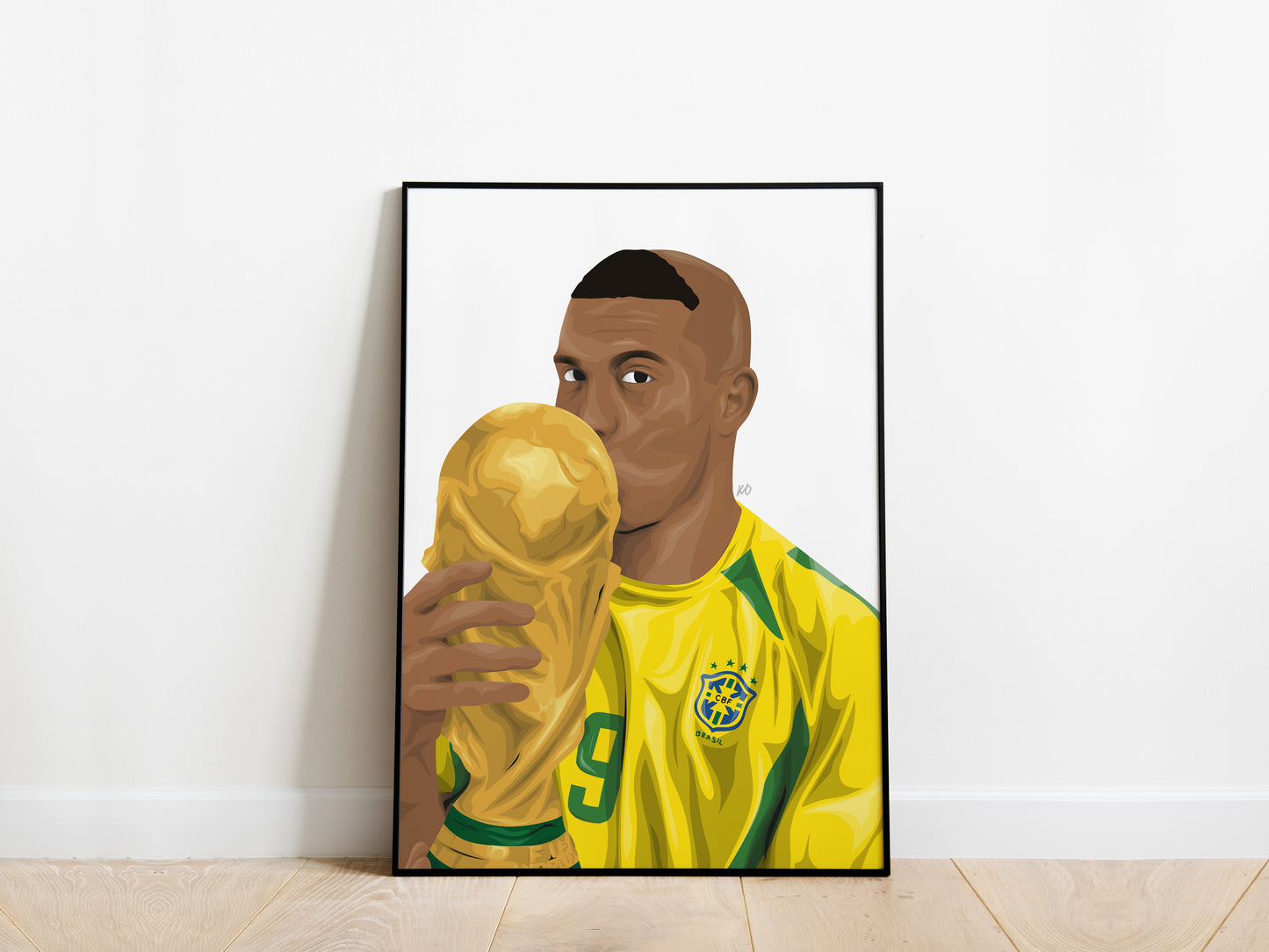 Ronaldo Nazario R9 World Cup Brazil Poster