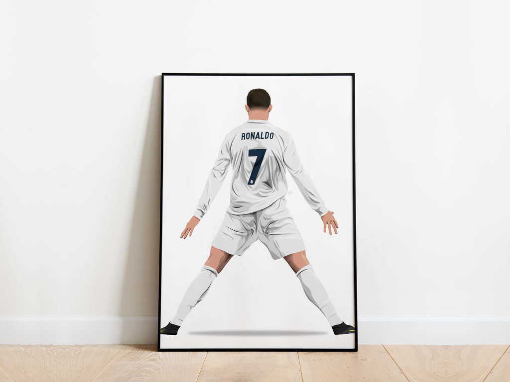Cristiano Ronaldo 2016/17 Celebration Real Madrid Poster - KDDesigns6