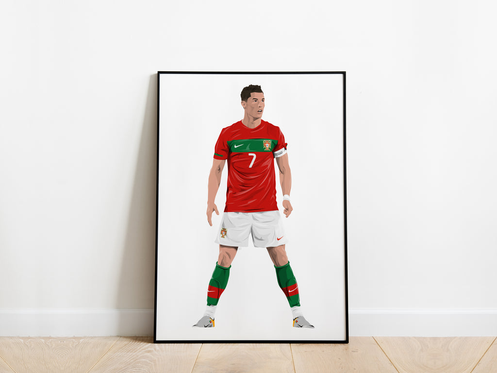Cristiano Ronaldo 2010 World Cup Portugal Poster