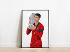 Cristiano Ronaldo Nations League 2019 Trophy Portugal Poster - KDDesigns6