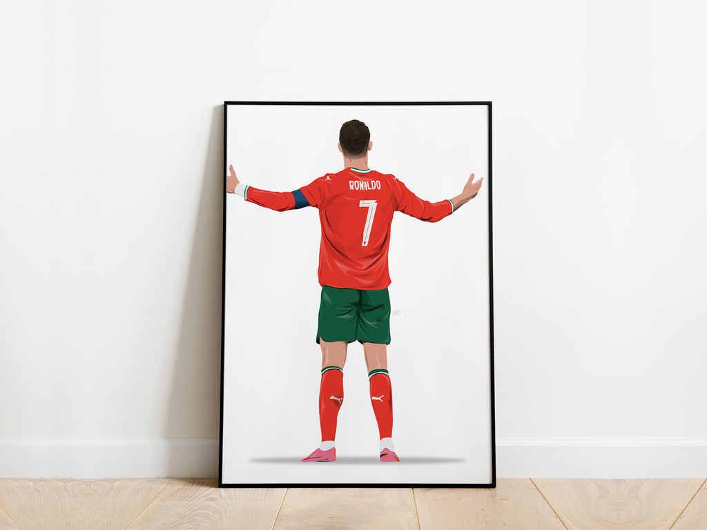 Cristiano Ronaldo Celebration Portugal Poster - KDDesigns6