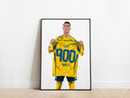 Cristiano Ronaldo 900 Goals Al-Nassr FC Poster - KDDesigns6