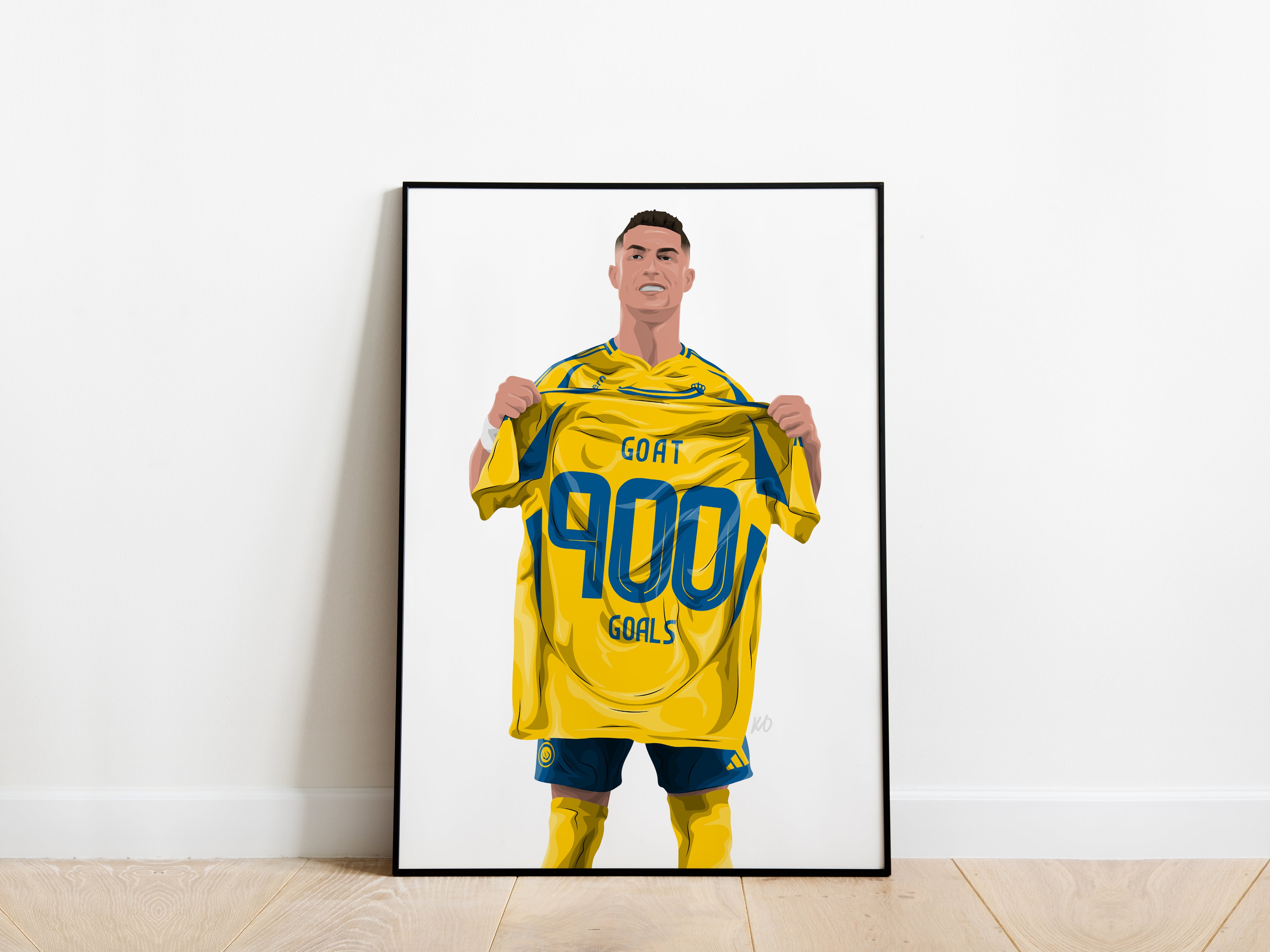 Cristiano Ronaldo 900 Goals Al-Nassr FC Poster - KDDesigns6