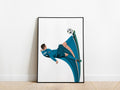 Cristiano Ronaldo Overhead Kick Pixel Stretch Real Madrid Poster
