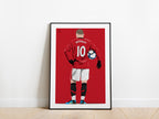Wayne Rooney 09/10 Manchester United Poster - KDDesigns6
