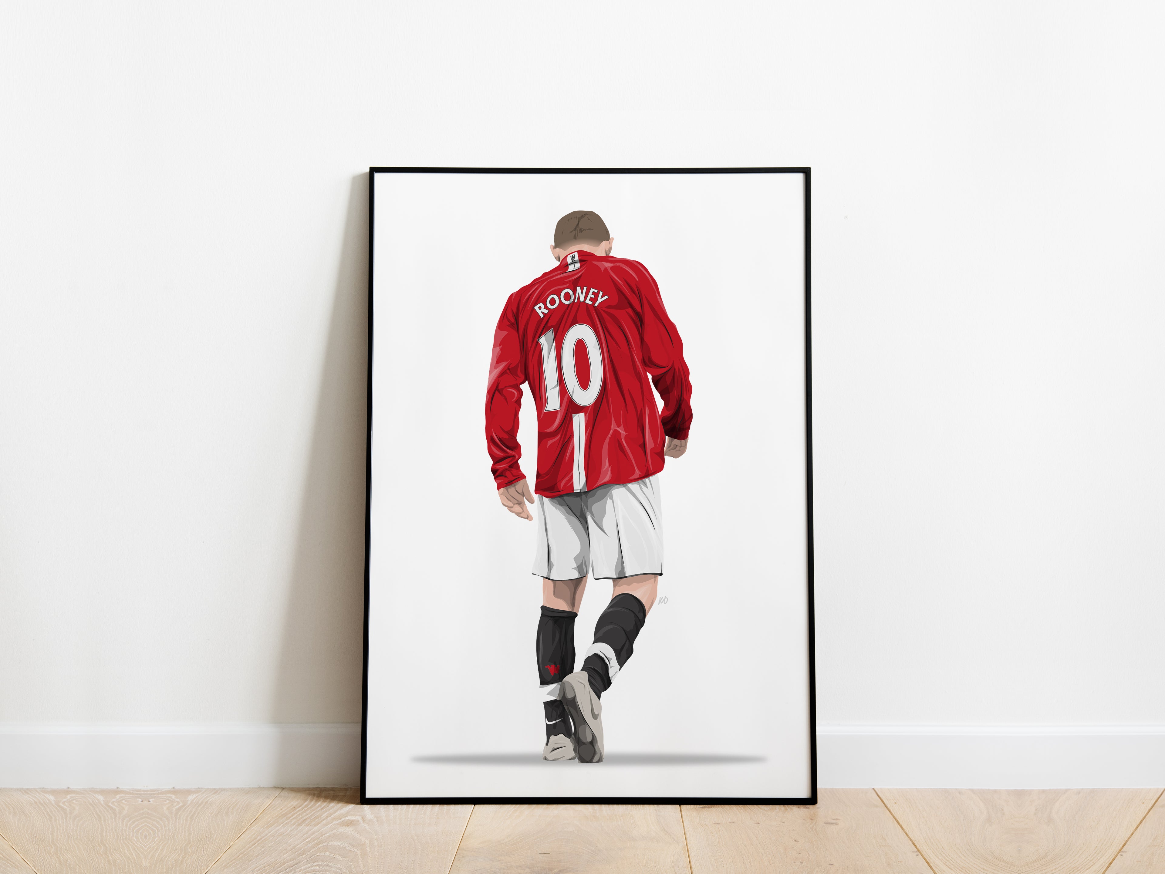 Wayne Rooney 08/09 Manchester United Poster - KDDesigns6
