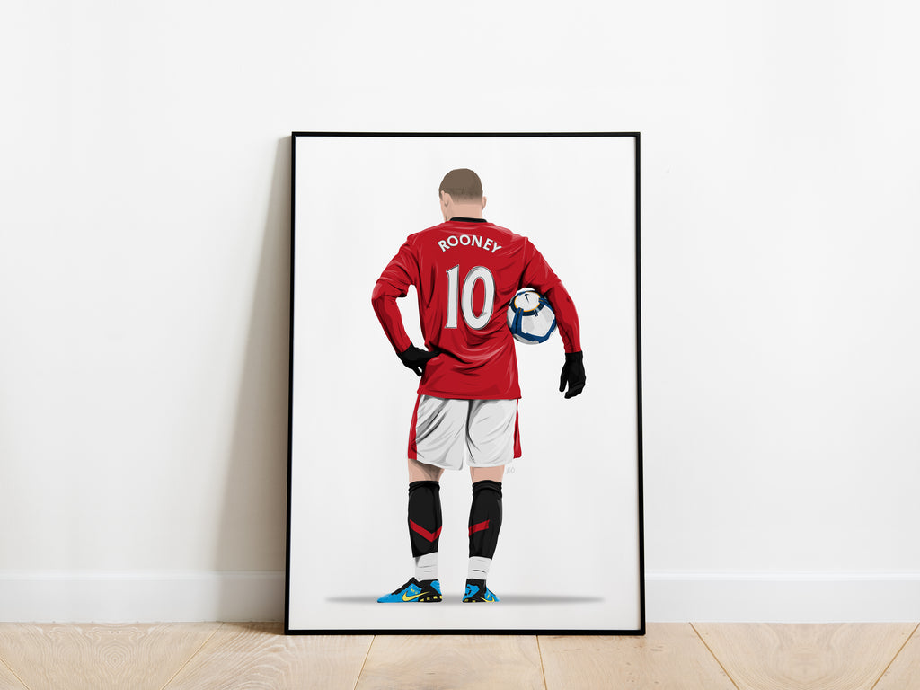Wayne Rooney 09/10 Manchester United Poster - KDDesigns6