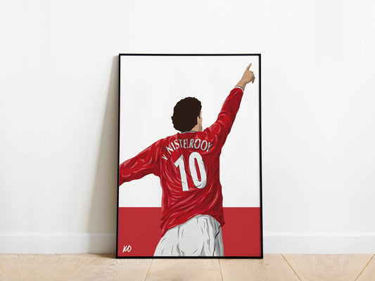 Ruud van Nistelrooy Manchester United Poster KDDesigns6