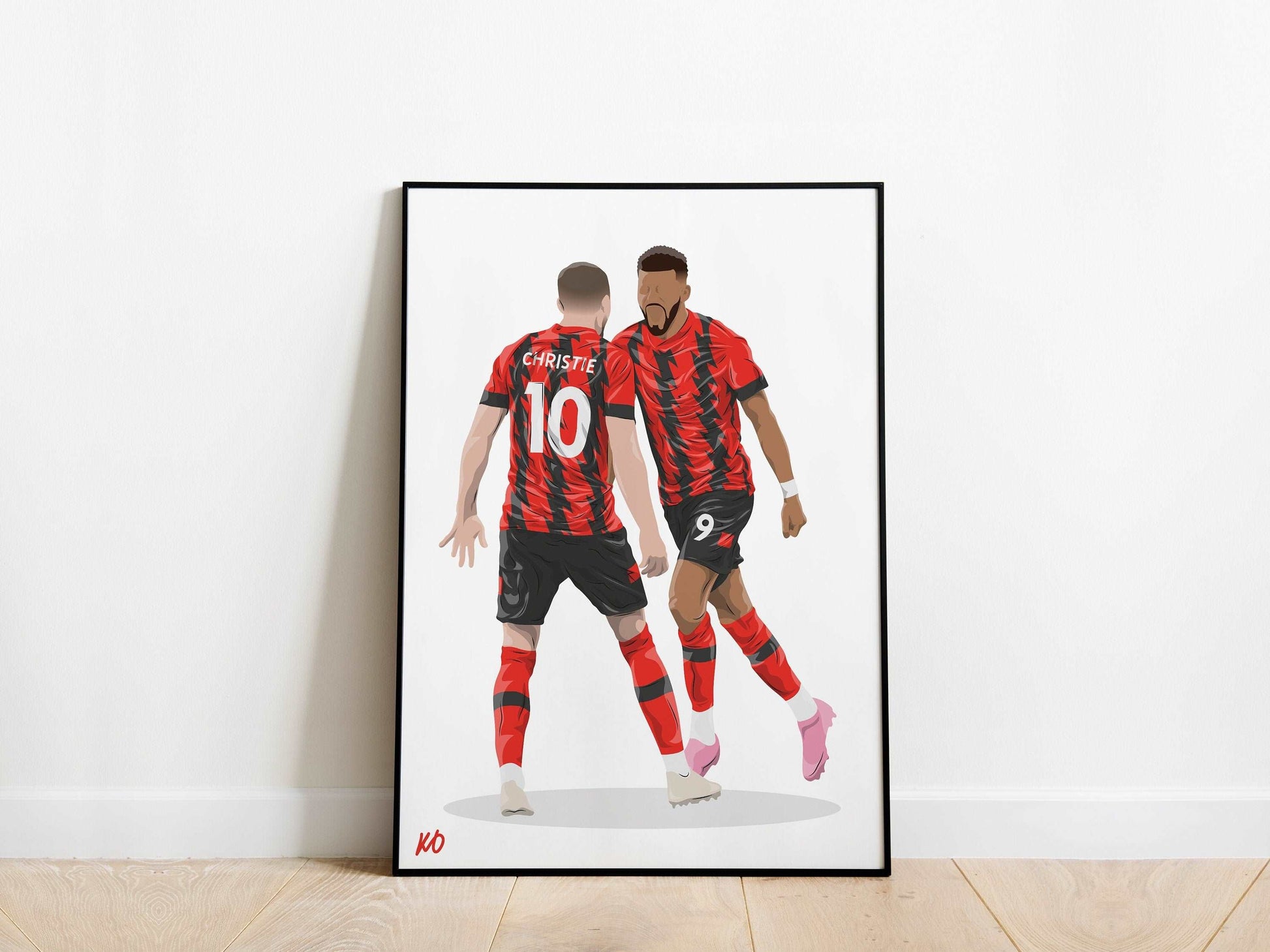 Ryan Christie, Dominic Solanke AFC Bournemouth Poster KDDesigns6