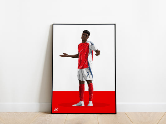 Bukayo Saka Arsenal Poster - KDDesigns6