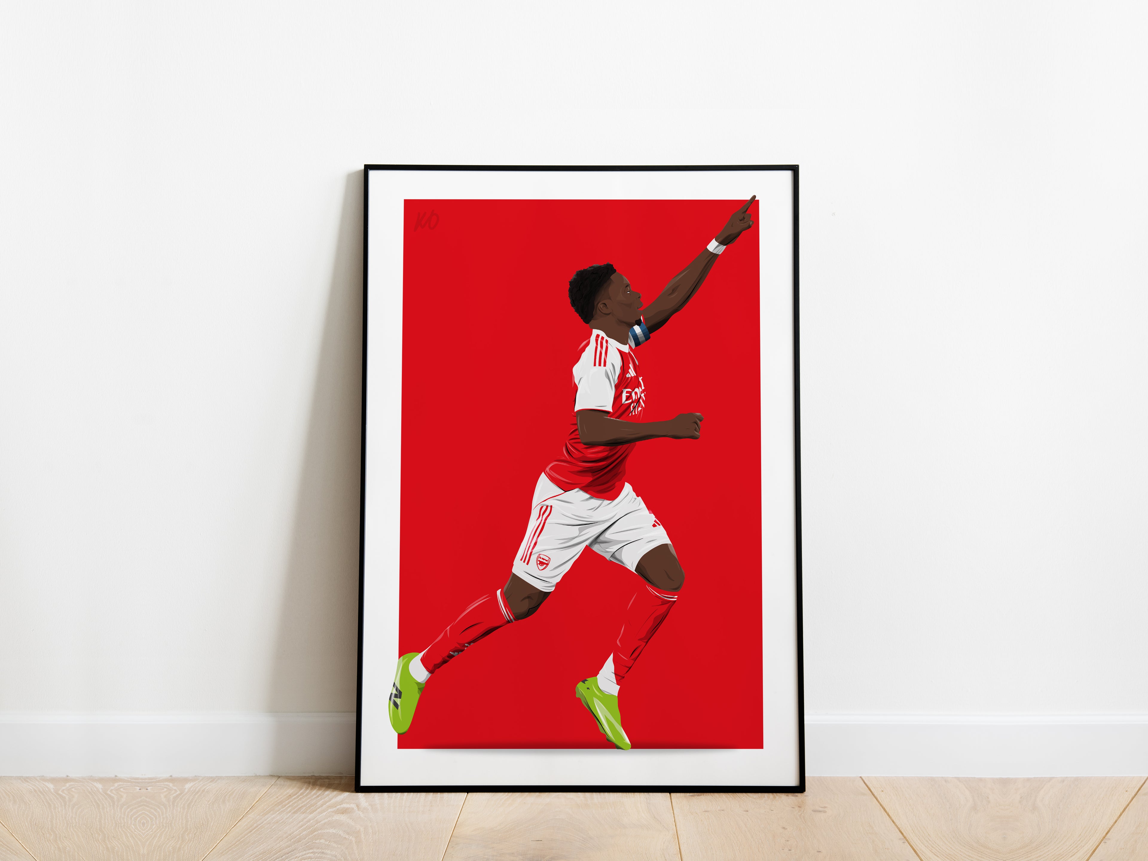 Bukayo Saka 25/26 Celebration Arsenal Poster - KDDesigns6
