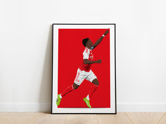 Bukayo Saka 25/26 Celebration Arsenal Poster