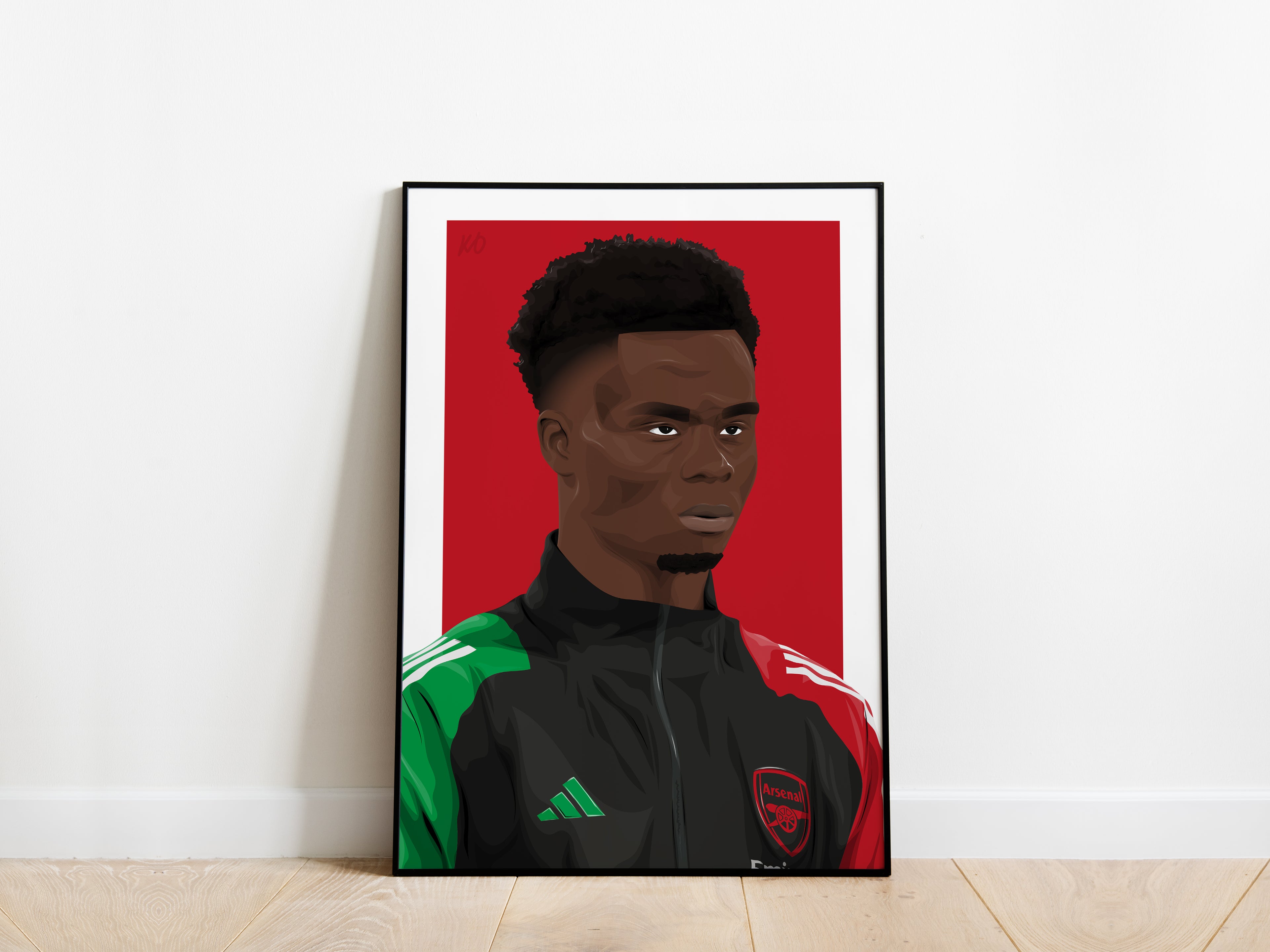 Bukayo Saka 24/25 Portrait Arsenal Poster - KDDesigns6