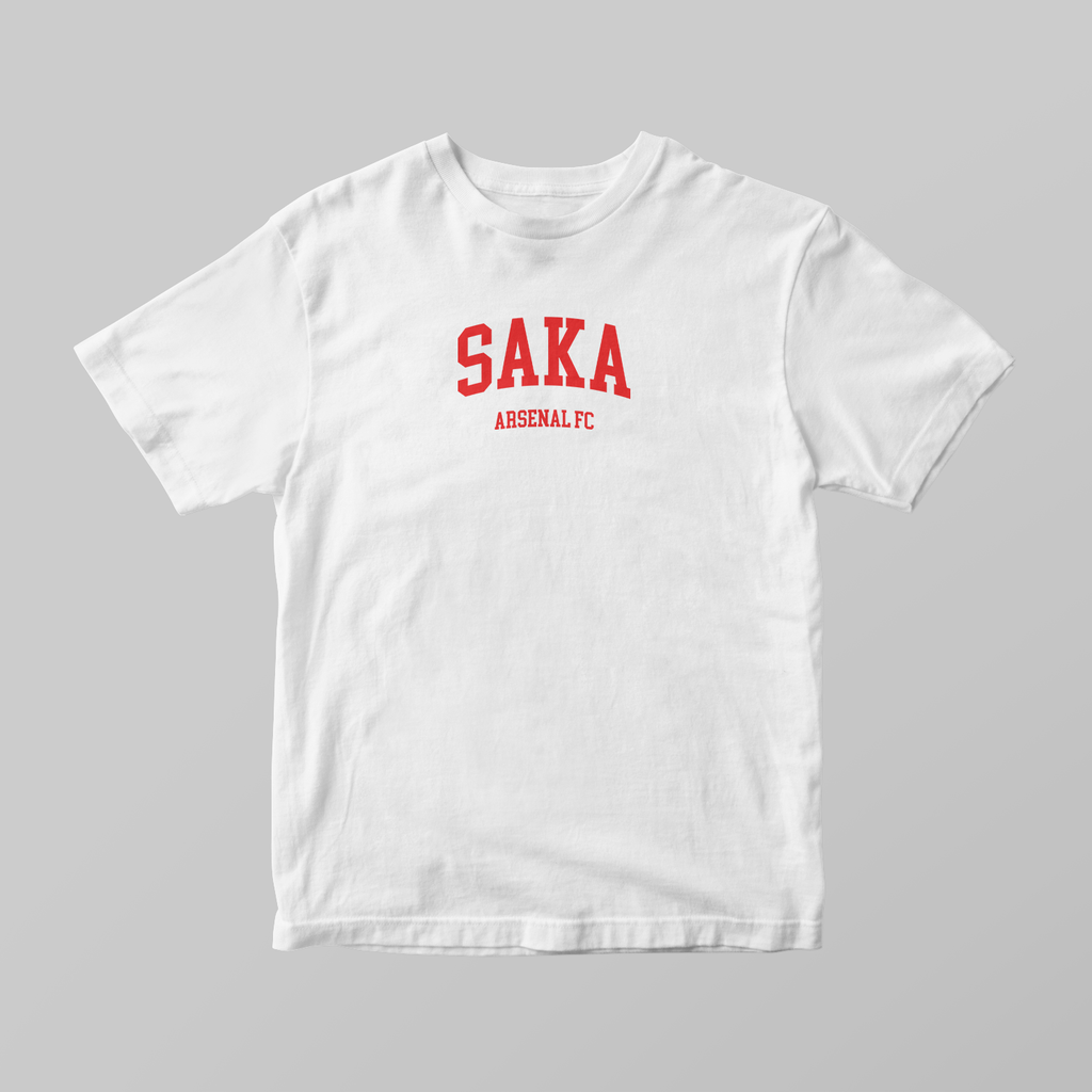 Bukayo Saka Varsity T-Shirt | Arsenal Graphic Tee - KDDesigns6