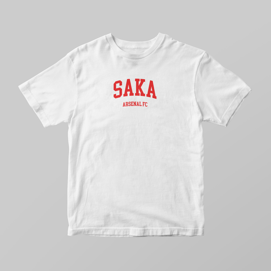 Bukayo Saka Varsity T-Shirt | Arsenal Graphic Tee