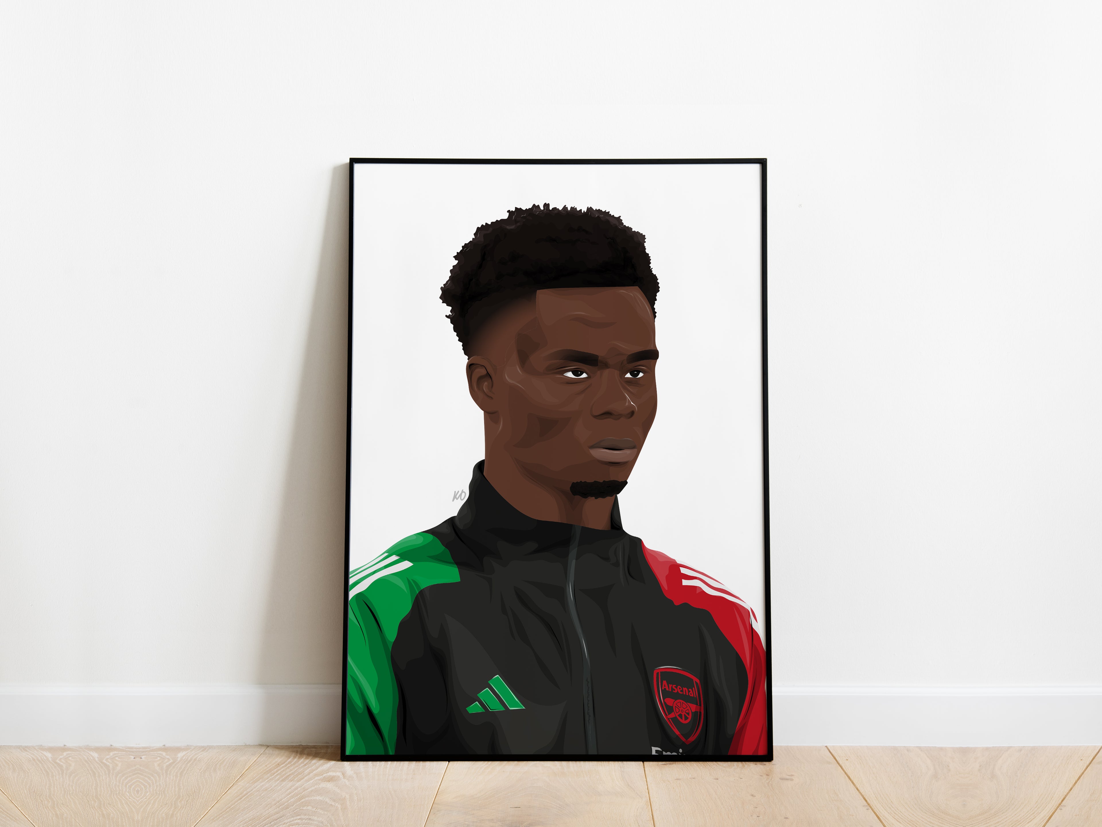 Bukayo Saka 24/25 Portrait Arsenal Poster - KDDesigns6