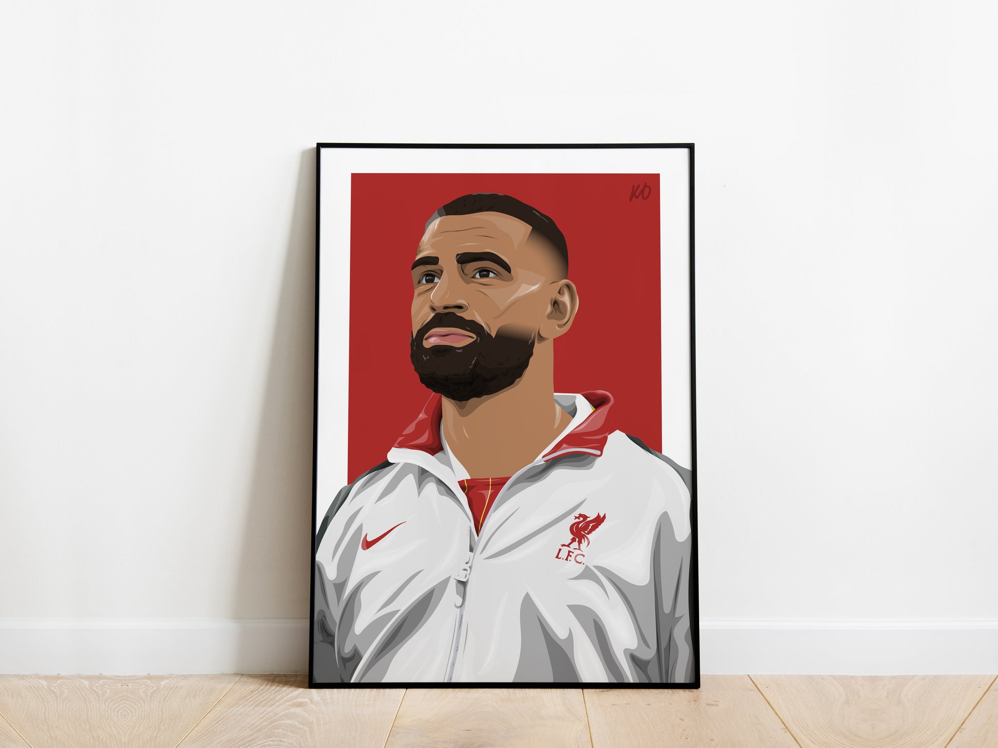 Mo Salah Portrait Liverpool Poster - KDDesigns6