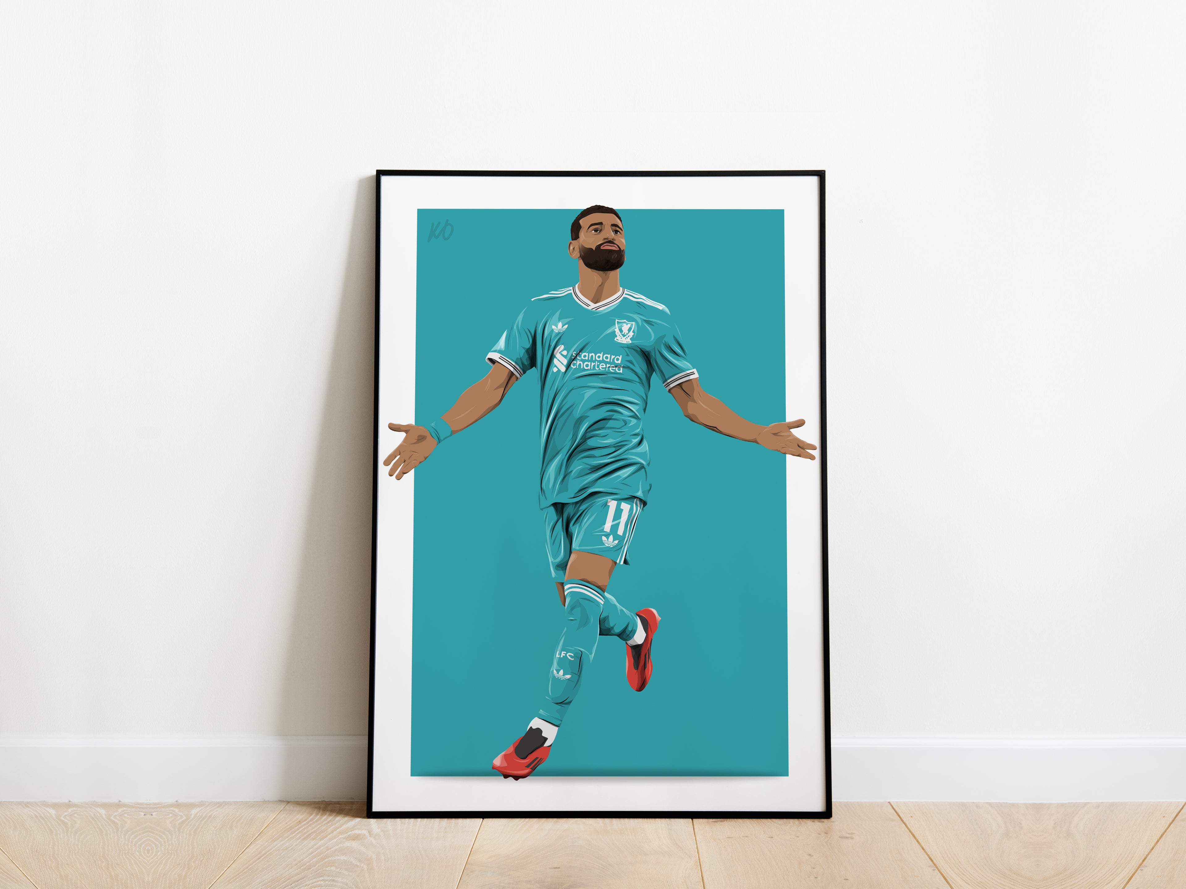 Mo Salah 25/26 Third Kit Liverpool Poster - KDDesigns6