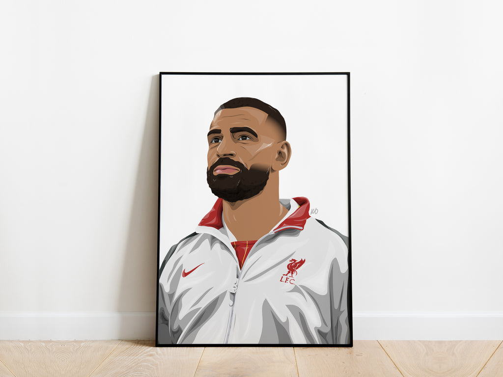 Mo Salah 24/25 Portrait Liverpool Poster - KDDesigns6