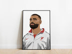 Mo Salah 24/25 Portrait Liverpool Poster - KDDesigns6