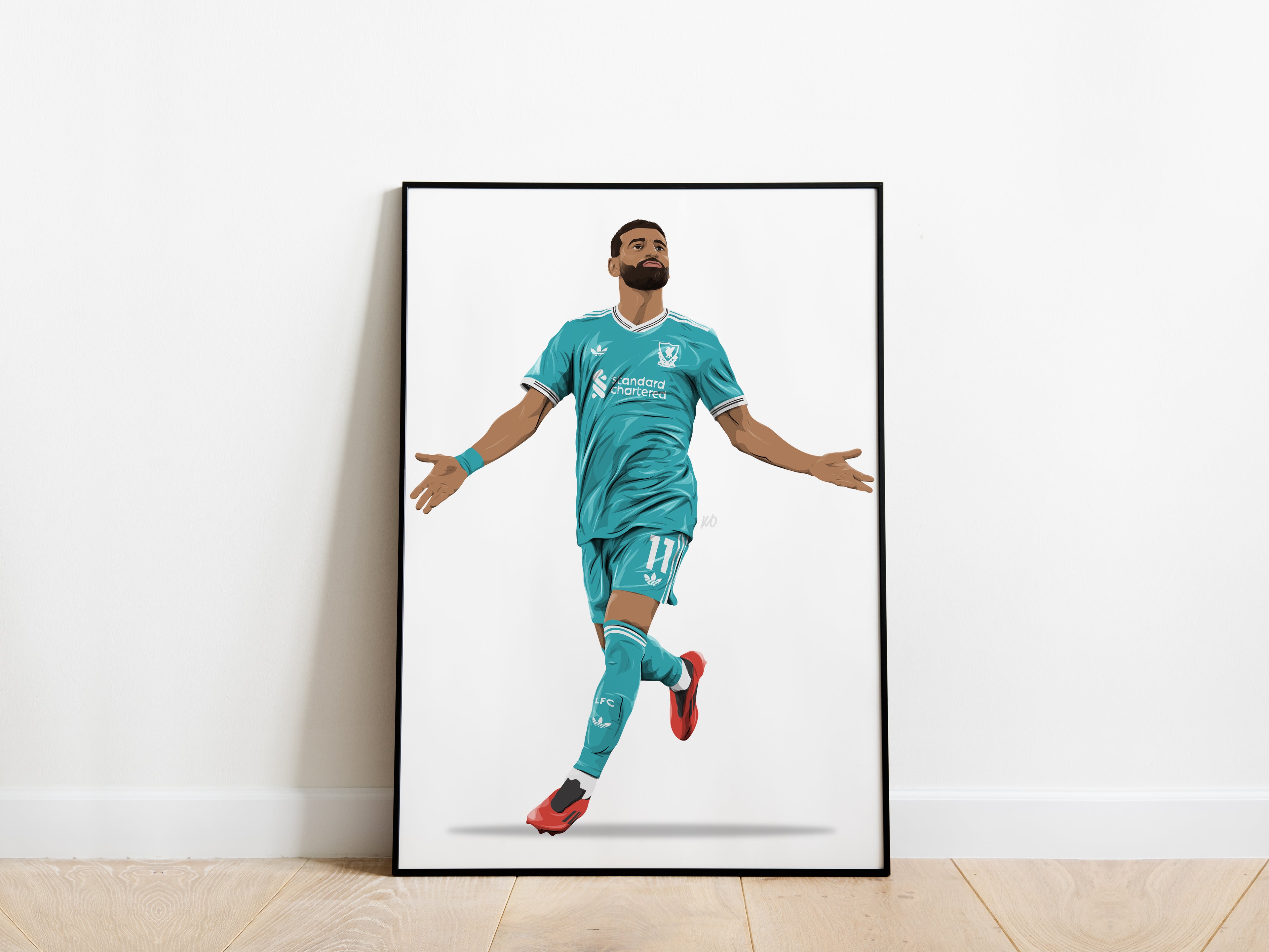 Mo Salah 25/26 Third Kit Liverpool Poster - KDDesigns6