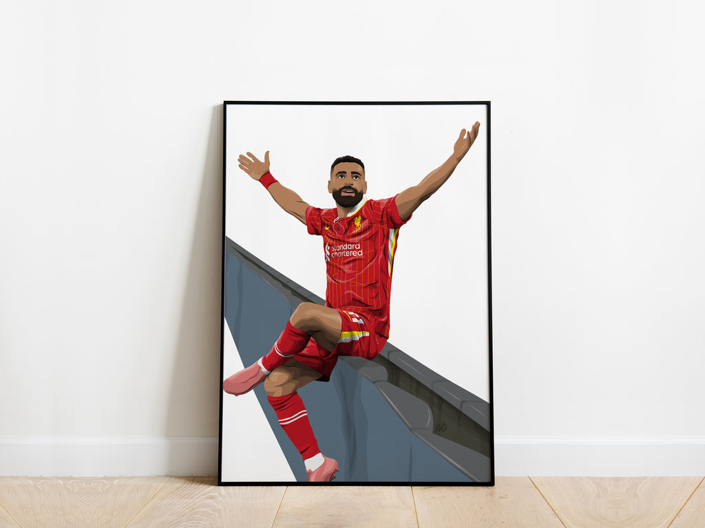 Mo Salah Iconic Celebration Liverpool Poster - KDDesigns6