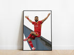 Mo Salah Iconic Celebration Liverpool Poster - KDDesigns6