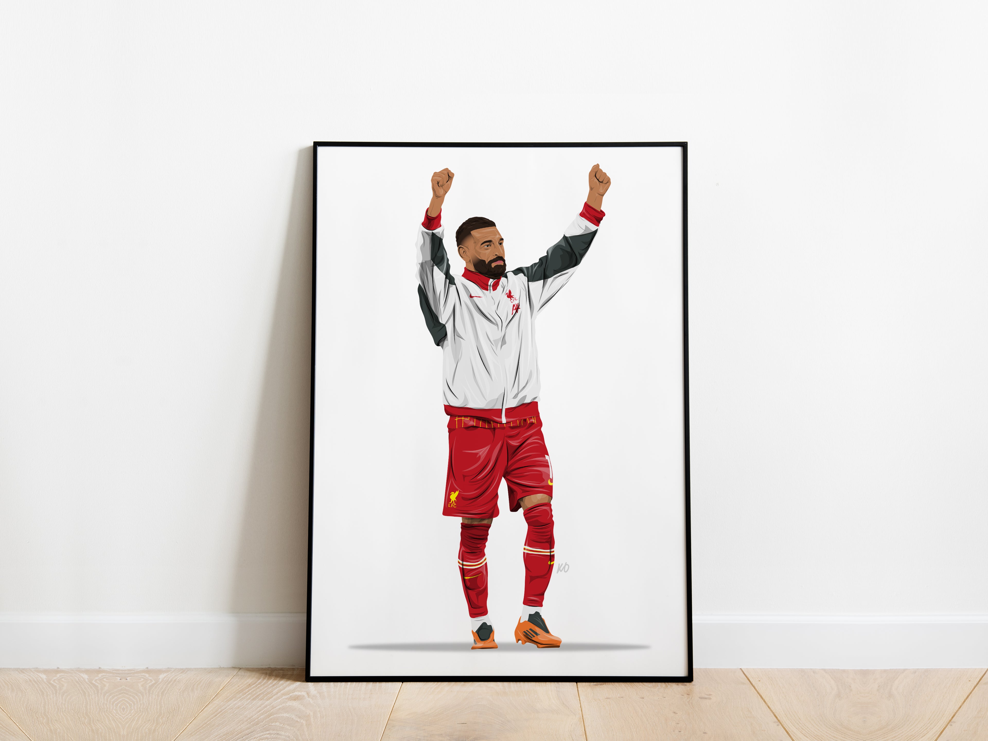 Mo Salah Anthem Jacket Liverpool Poster - KDDesigns6