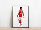 William Saliba 25/26 Arsenal Poster - KDDesigns6