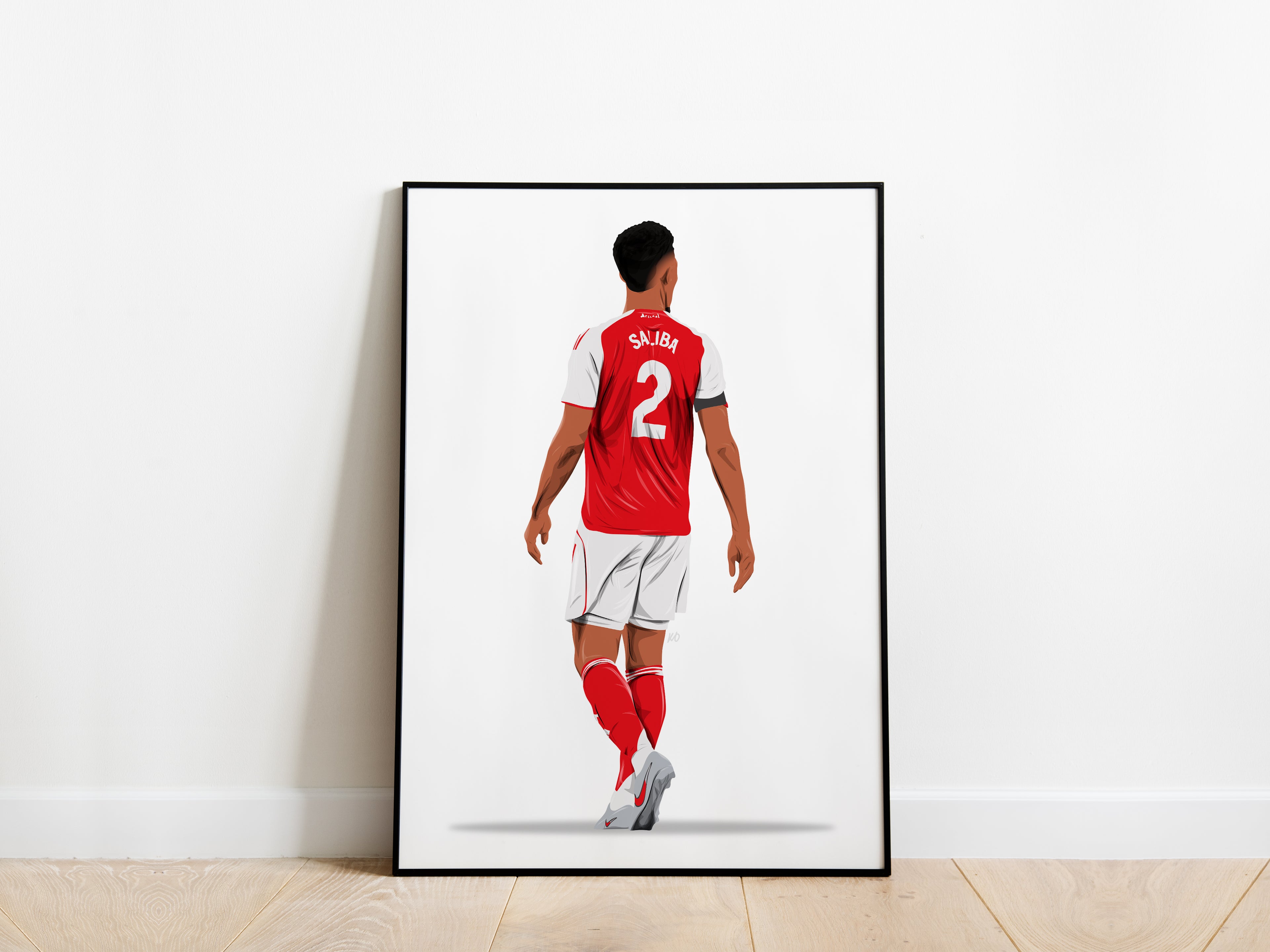 William Saliba 25/26 Arsenal Poster - KDDesigns6