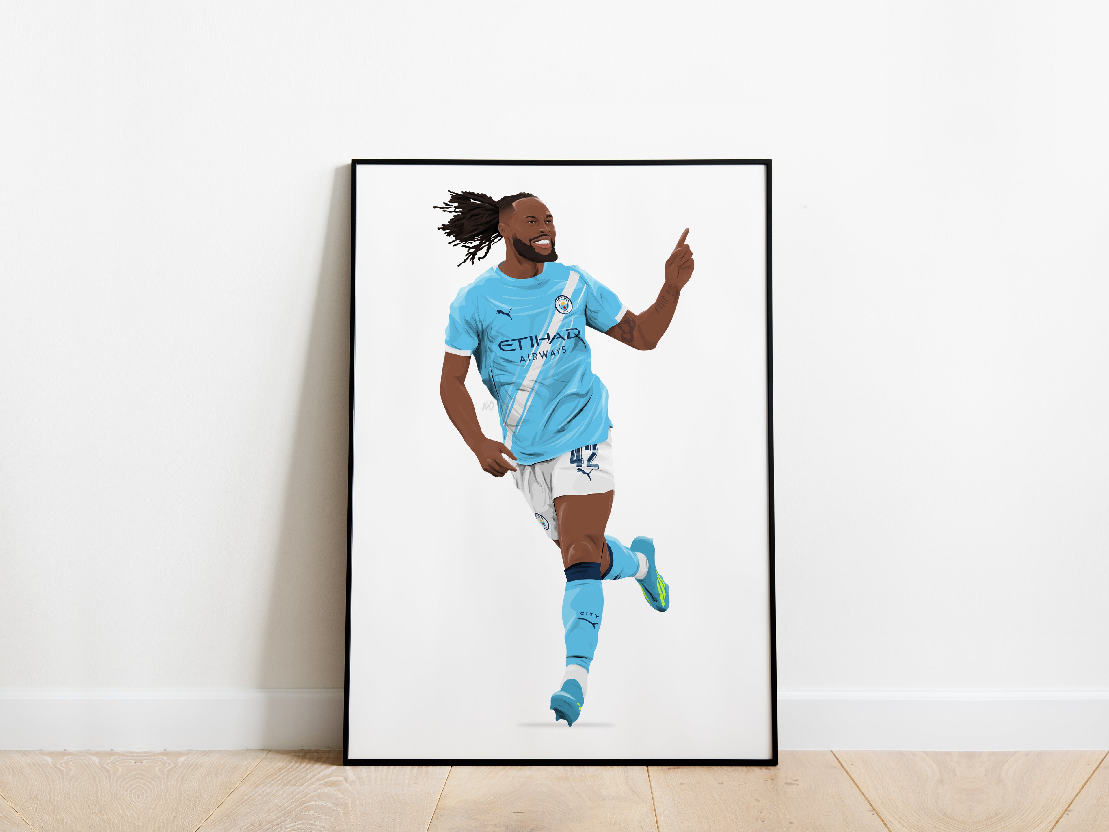 Antoine Semenyo FA Cup Final Celebration Manchester City Poster