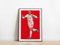 Xavi Simons Celebration RB Leipzig Poster - KDDesigns6