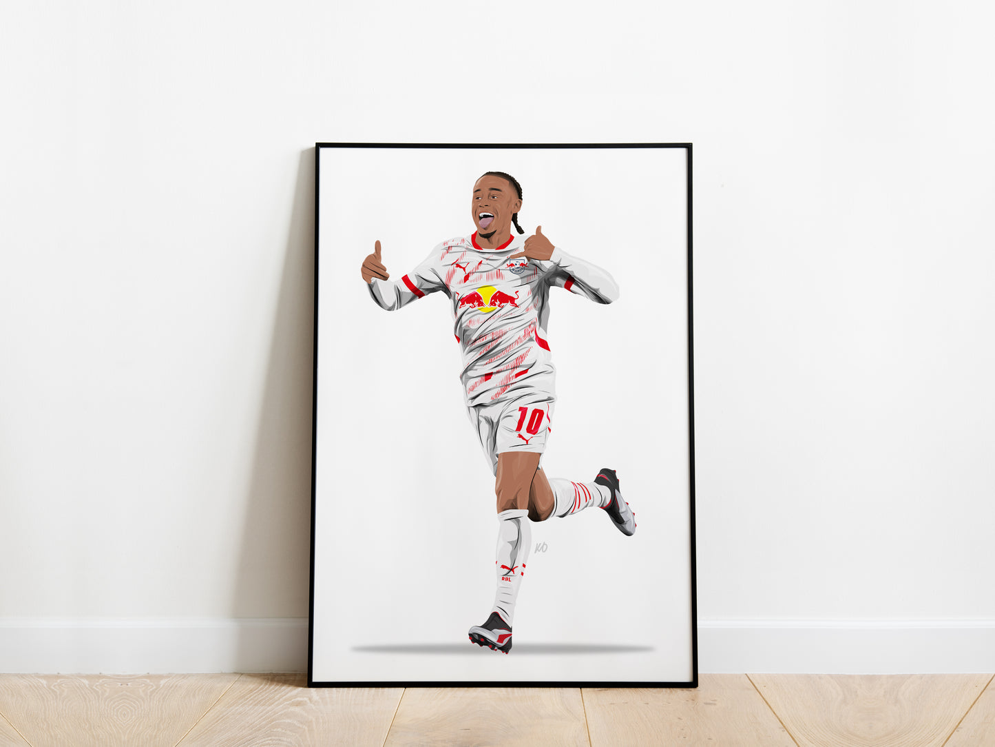 Xavi Simons Celebration RB Leipzig Poster