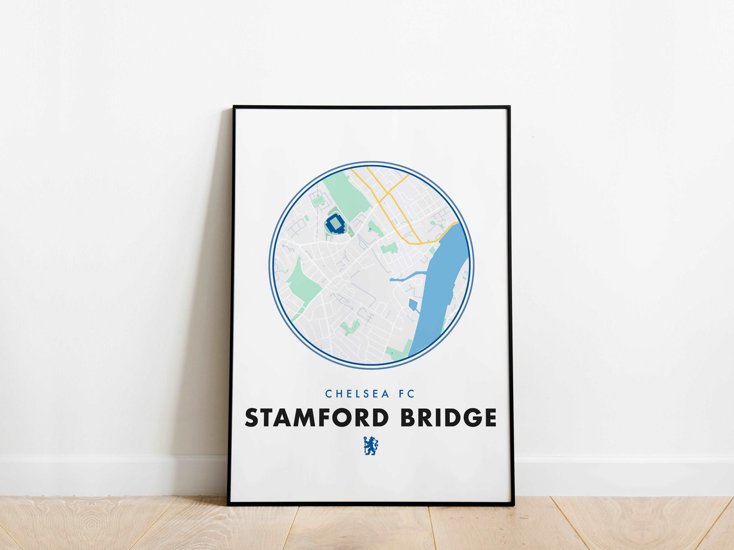 Stamford Bridge Chelsea Stadium Map Poster - KDDesigns6