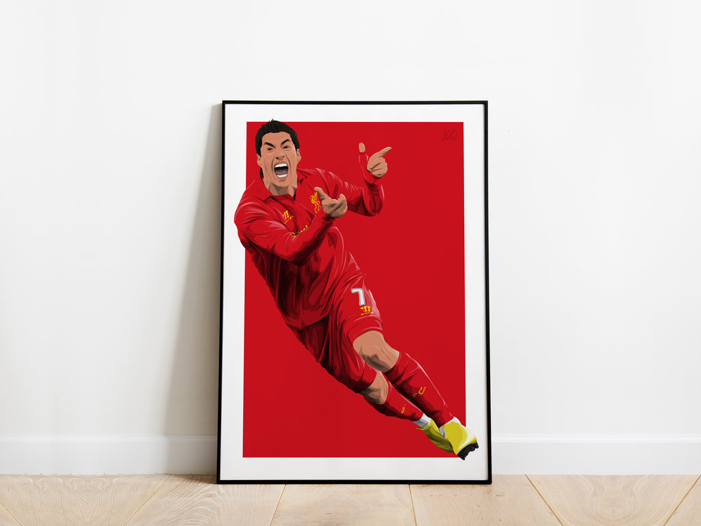 Luis Suárez Liverpool Poster - KDDesigns6