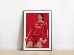 Dominik Szoboszlai 25/26 Celebration Liverpool Poster - KDDesigns6