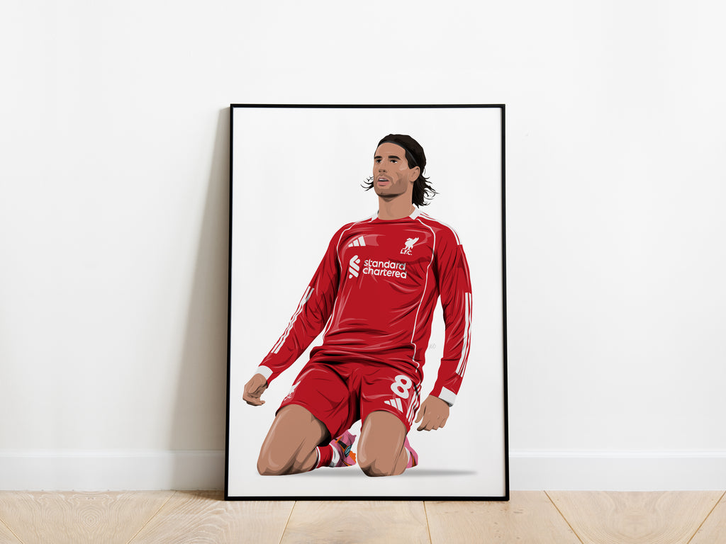 Dominik Szoboszlai 25/26 Celebration Liverpool Poster - KDDesigns6