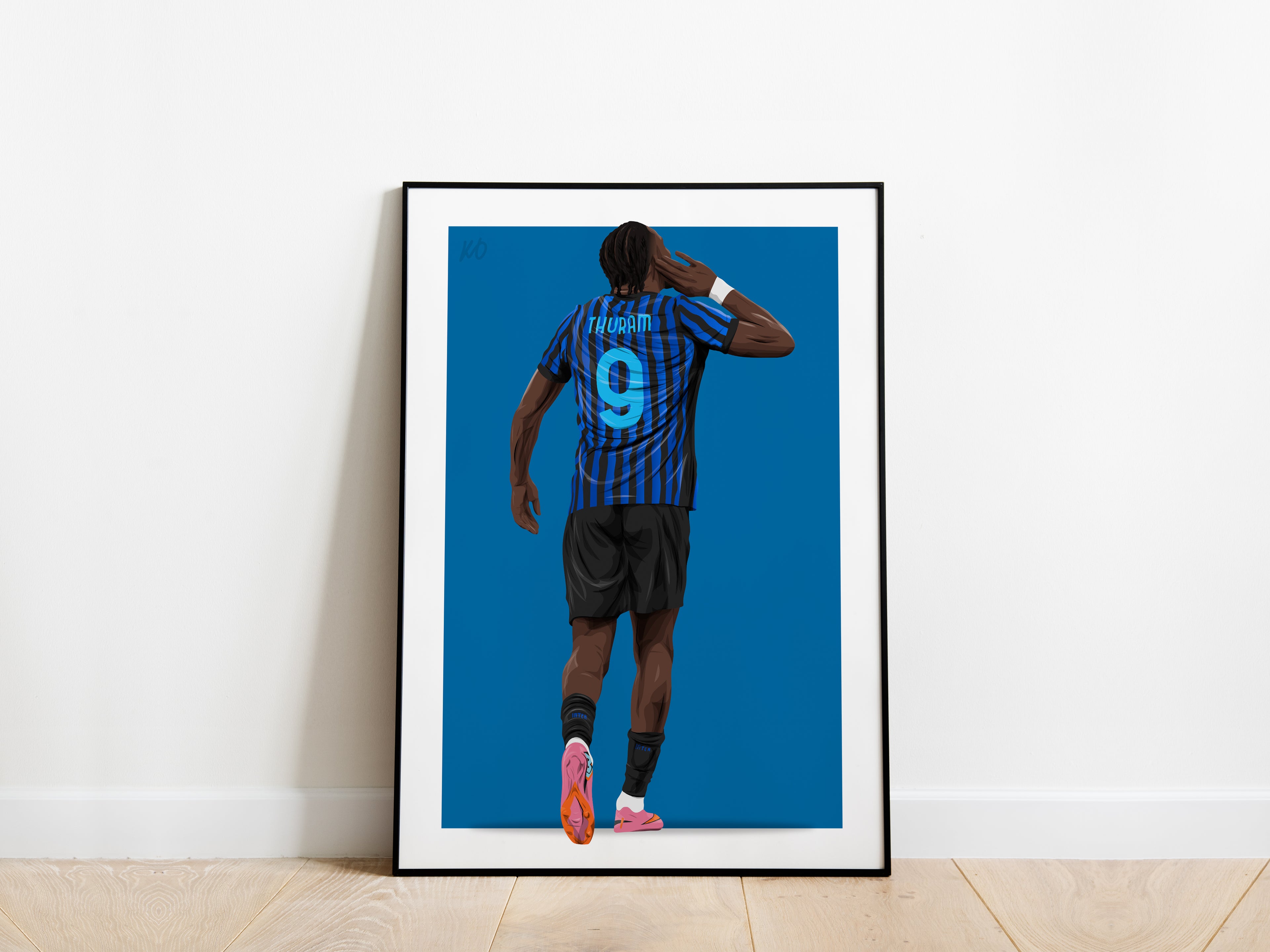 Marcus Thuram 25/26 Celebration Inter Milan Poster - KDDesigns6