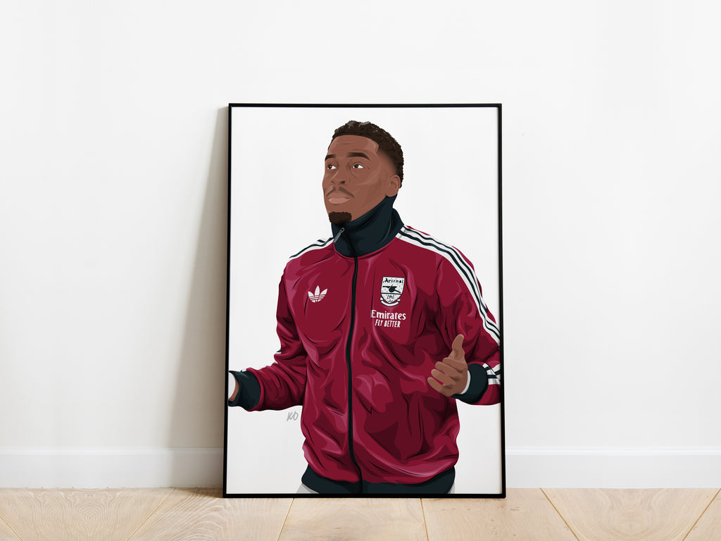 Jurrien Timber 24/25 Arsenal Poster - KDDesigns6