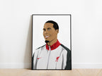 Virgil Van Dijk Portrait Liverpool Poster - KDDesigns6