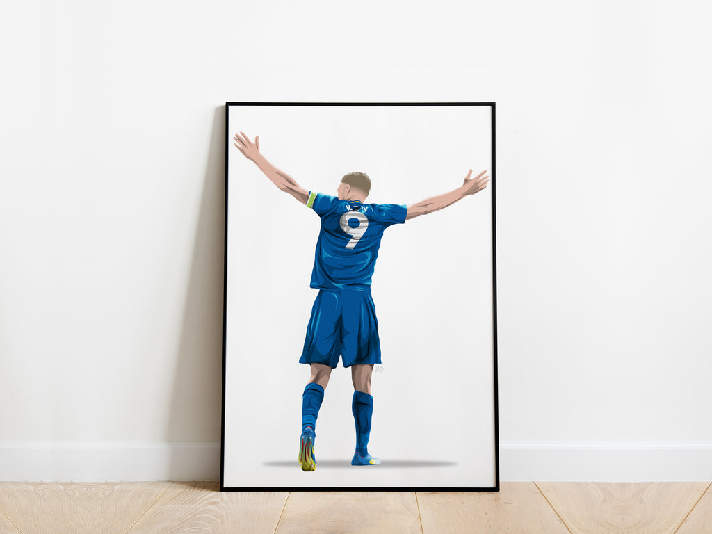 Jamie Vardy Final Game Leicester City Poster - KDDesigns6