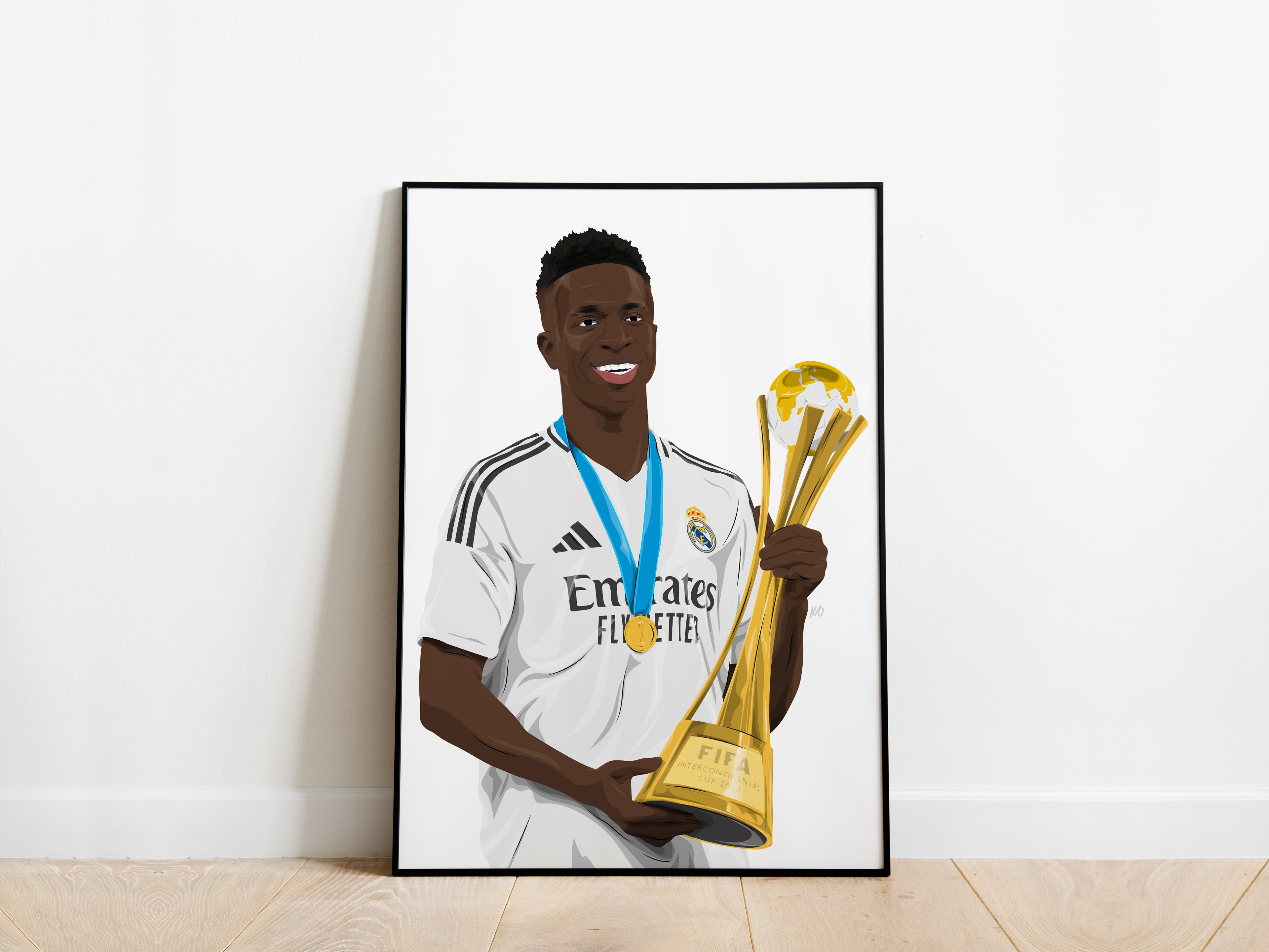 Vinicius Jr Intercontinental Cup Real Madrid Poster - KDDesigns6