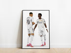 Kylian Mbappe & Vinicius Jr Real Madrid Poster - KDDesigns6