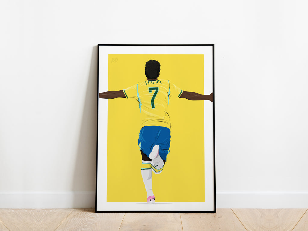 Vinicius Jr World Cup 2026 Brazil Poster