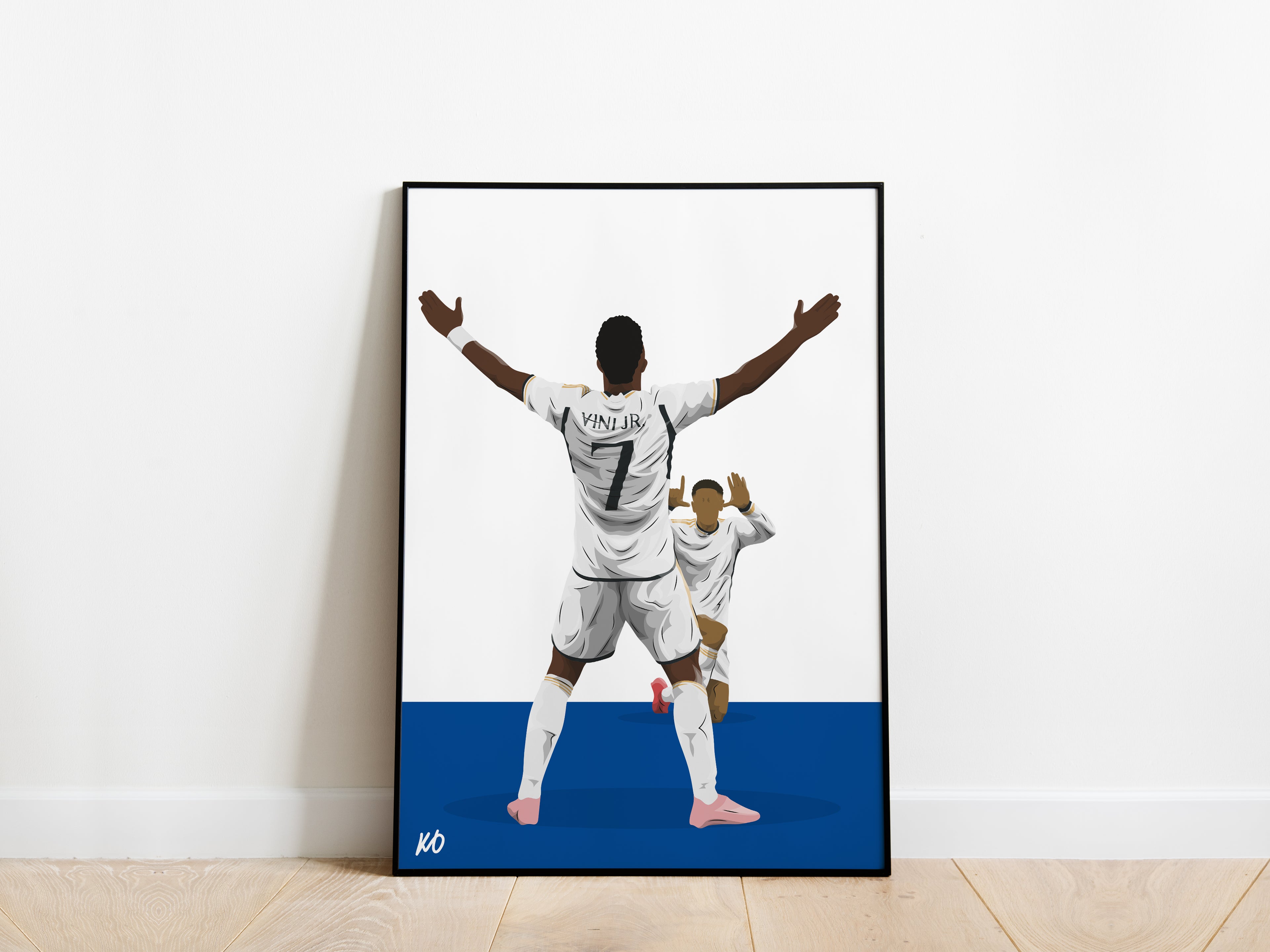 Vinicius Jr, Jude Bellingham Real Madrid Poster - KDDesigns6