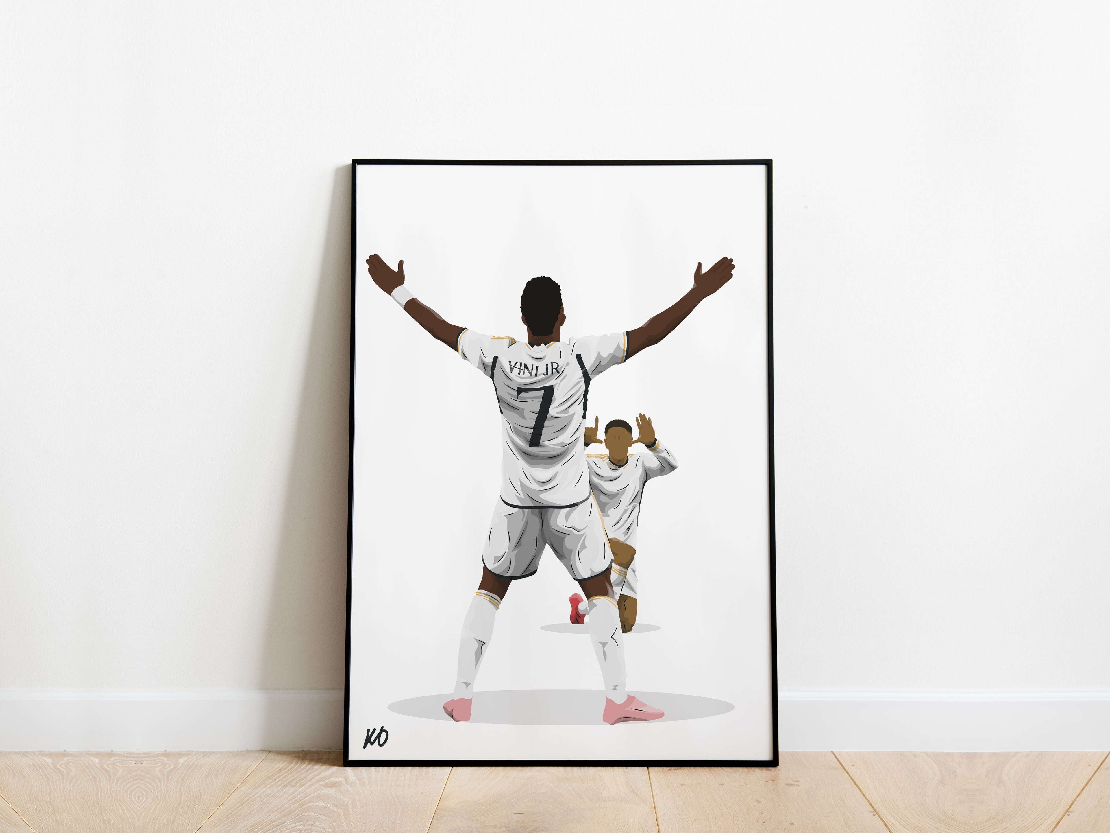 Vinicius Jr, Jude Bellingham Real Madrid Poster - KDDesigns6