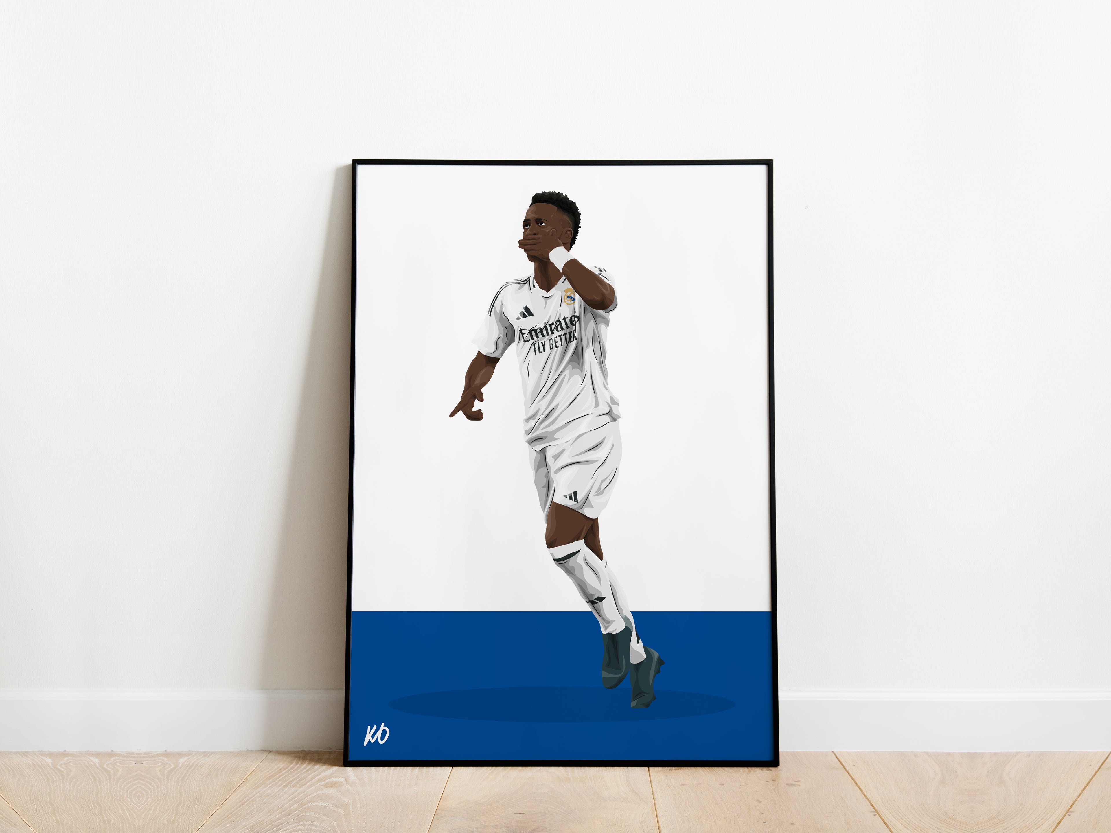 Vinicius Jr 24/25 Real Madrid Poster - KDDesigns6