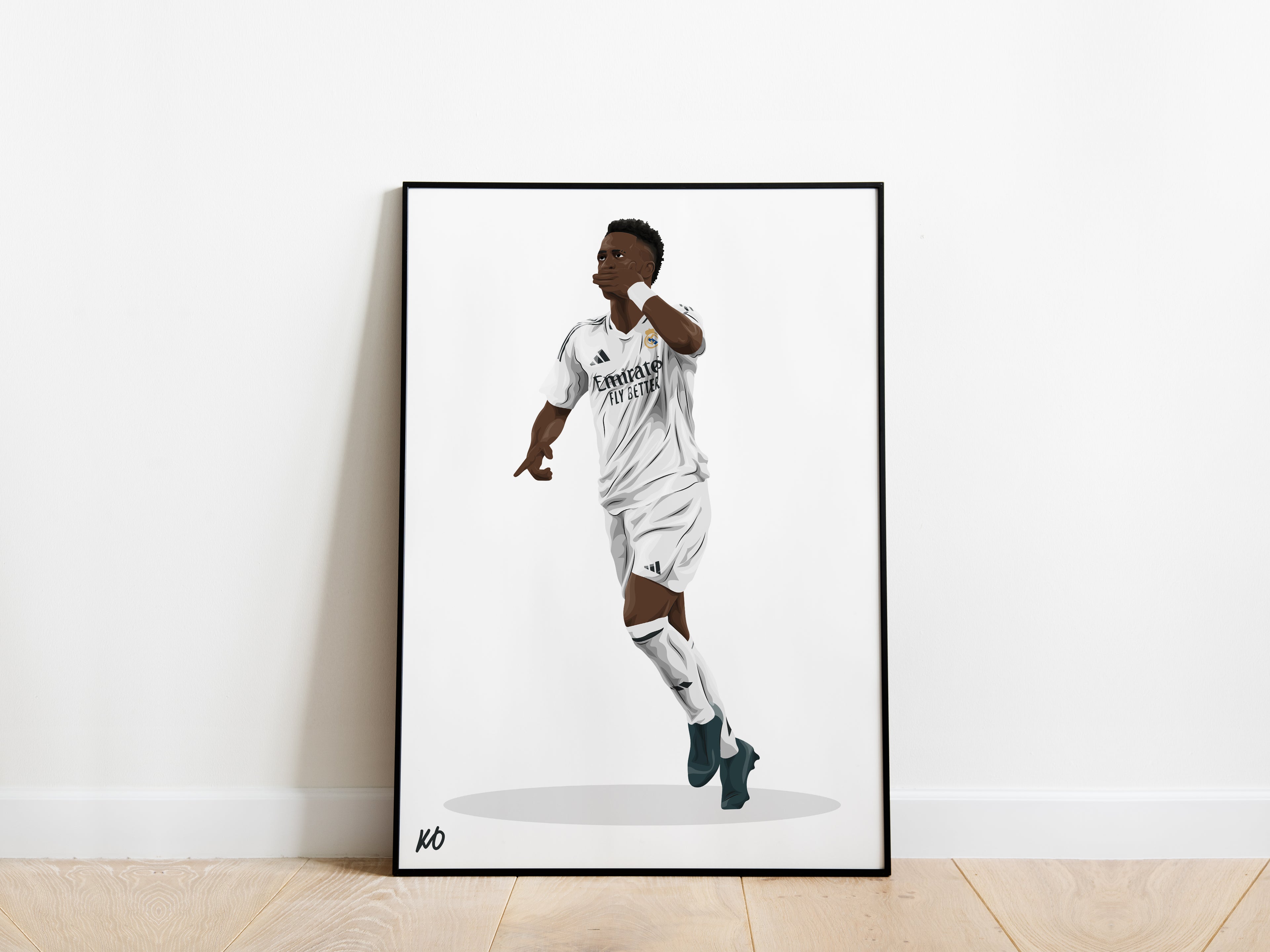 Vinicius Jr 24/25 Real Madrid Poster - KDDesigns6
